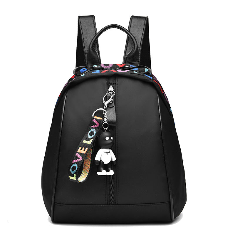 Bear Alphabet Ribbon Backpack Female Designer High Quality Oxford Women Bag Fashion School Bags Girl Letter Print Travelling Leisure Bags Bear Alphabet Ribbon Backpack Female Designer High Quality Oxford Women Bag Fashion School Bags Girl Letter Print Travelling Leisure Bags